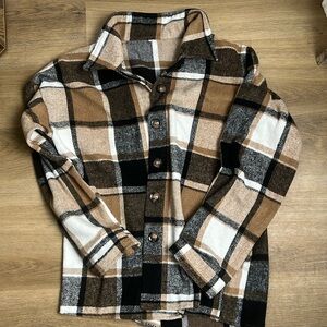 Flannel Plaid Shaket Sz M